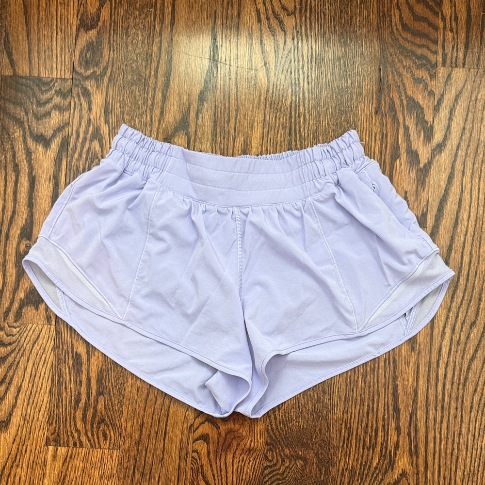 Lululemon Lilac Smoke Hotty Hot Shorts Low Rise 2.5”